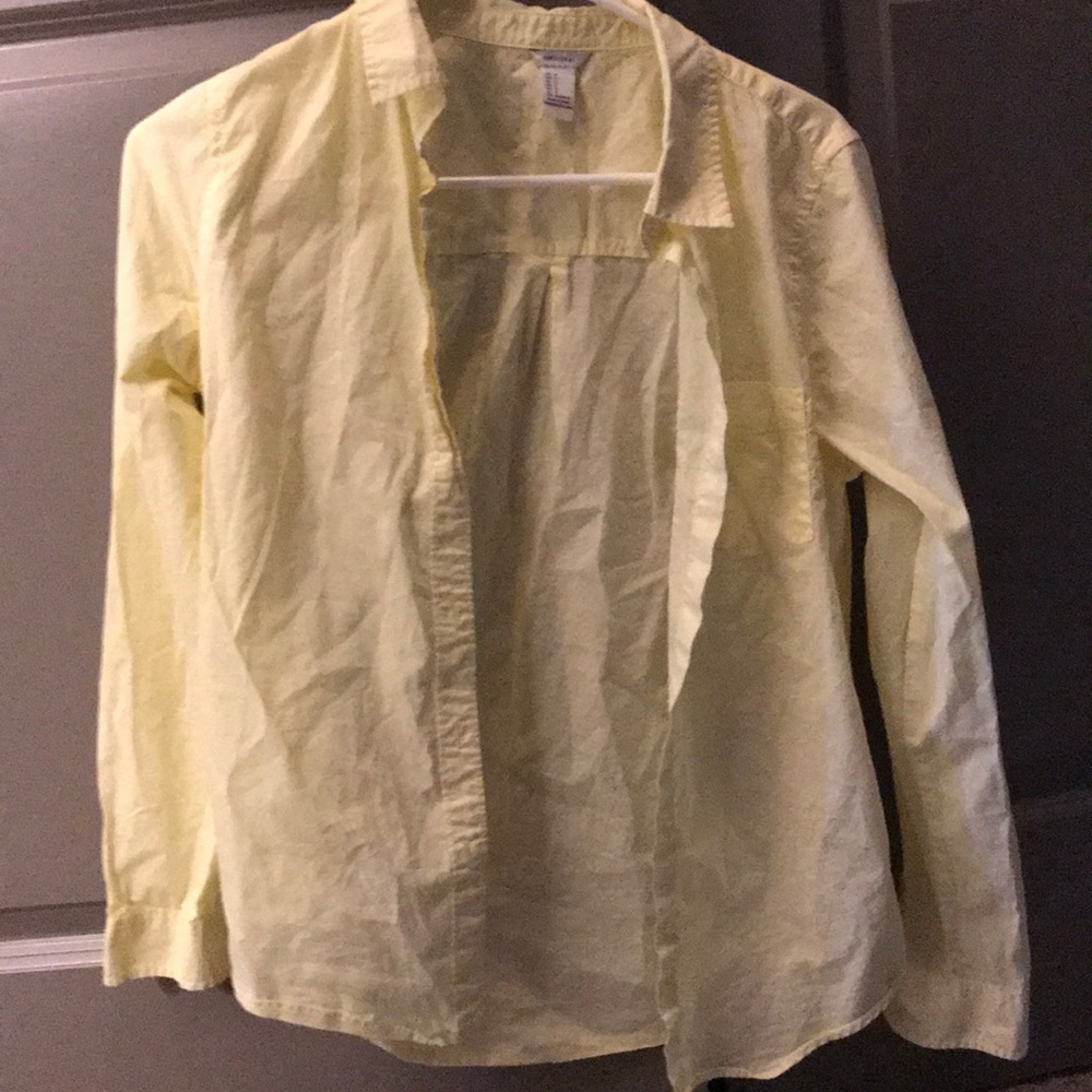 Forever 21 yellow button down